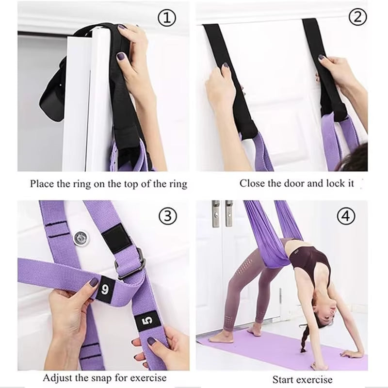 Skyflex™ Aerial Yoga Rope – Elevate Your Practice, Anywhere, Anytime
