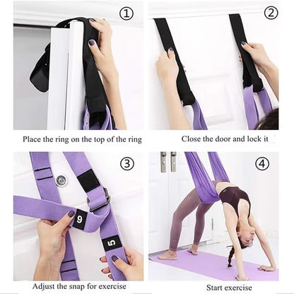 Skyflex™ Aerial Yoga Rope – Elevate Your Practice, Anywhere, Anytime